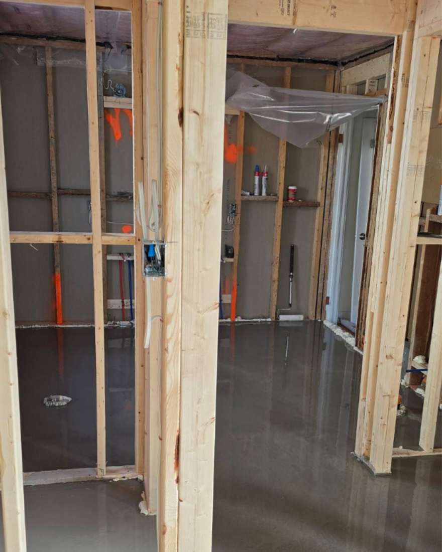 Albany project mid-renovation — photo 16 of the renovation process.