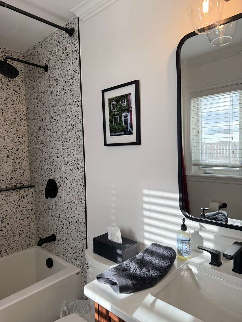Glenlonan Ensuite — finished interior, full view.